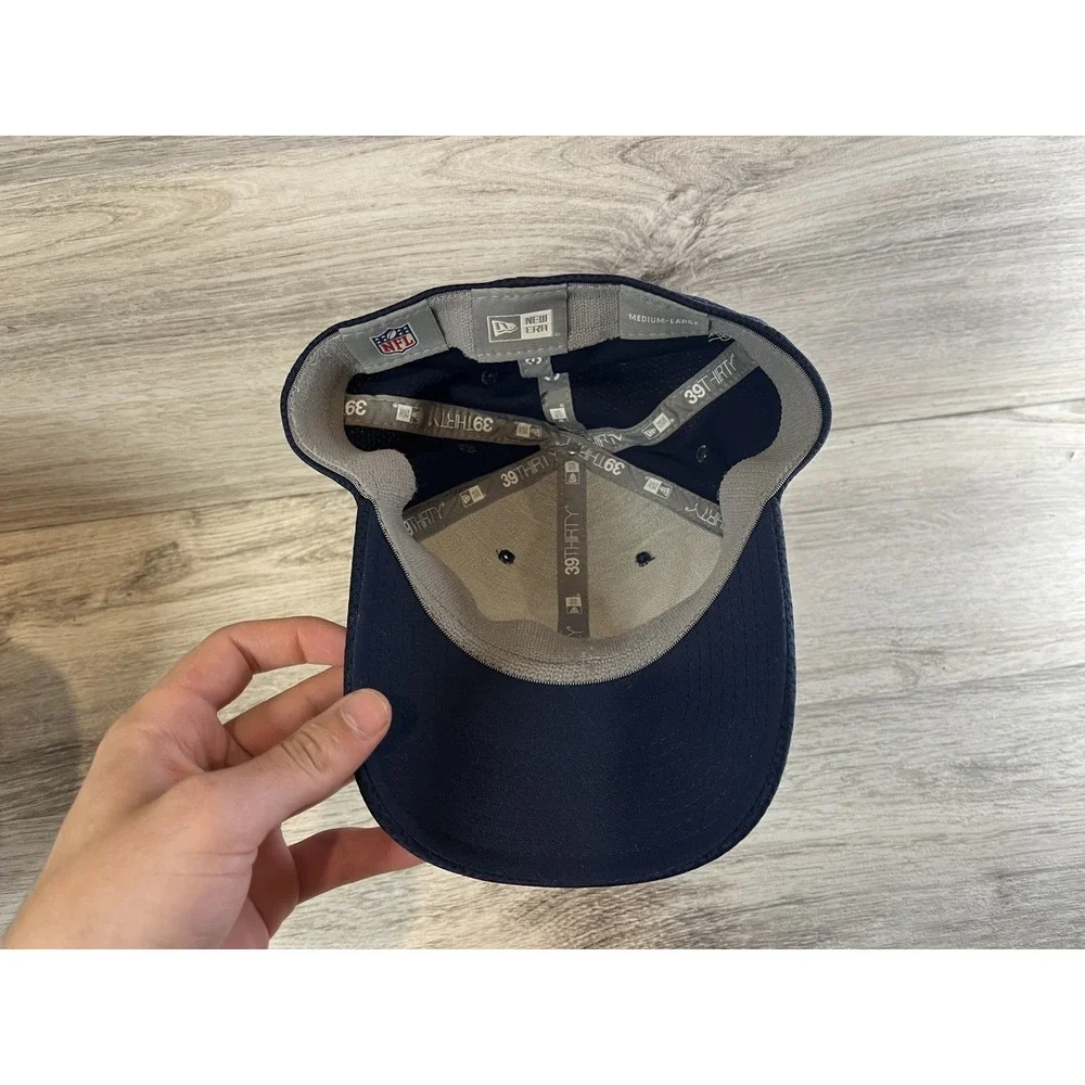 Tennessee Titans NFL New Era 39Thirty‎ Mesh Flex Fitted Hat Cap Blue Size M/L